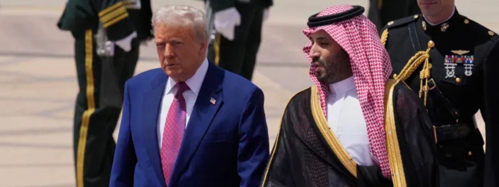Trump Greeted By MBS with 21-Gun Salute